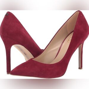 Sam Edelman Hazel Suede Leather Stiletto Pointed Toe Heels
